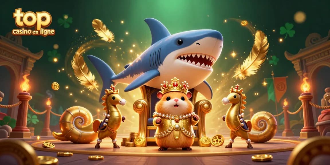 Découvrez le top casino en ligne captivant avec le roi hamster doré et ses gardes