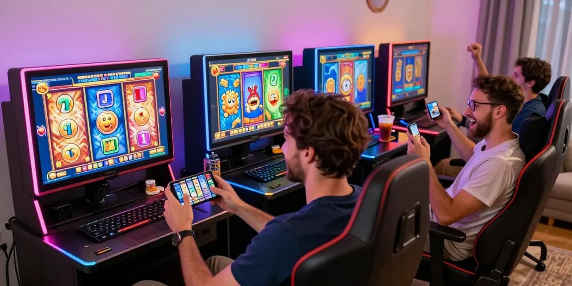 Kemenangan gembira pemain cipung138 saat bermain mesin slot online dengan latar belakang gaya rumah yang nyaman.