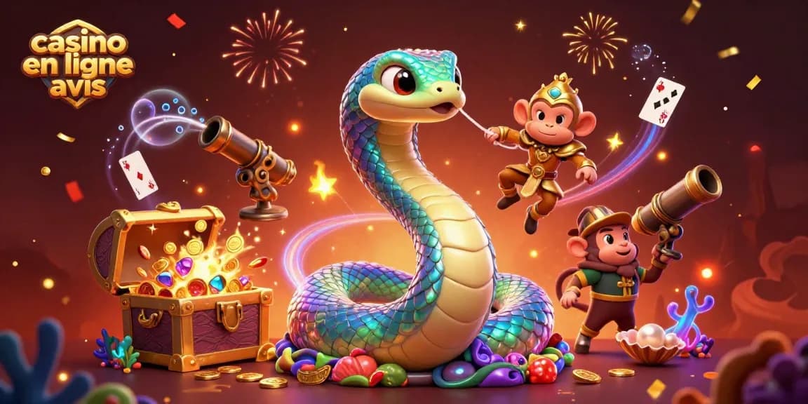 Jouez sur un casino en ligne avis et découvrez l'univers ludique des jeux avec une illustration dynamique.