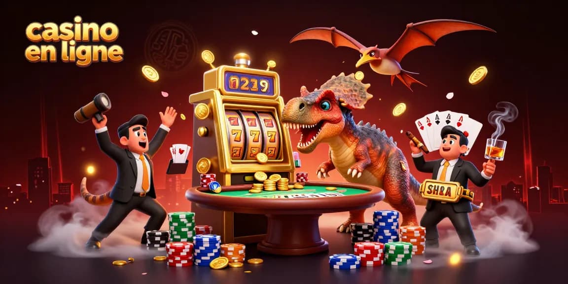 Jouer au casino en ligne avec un pachycéphalosaure gagnant des pièces d'or