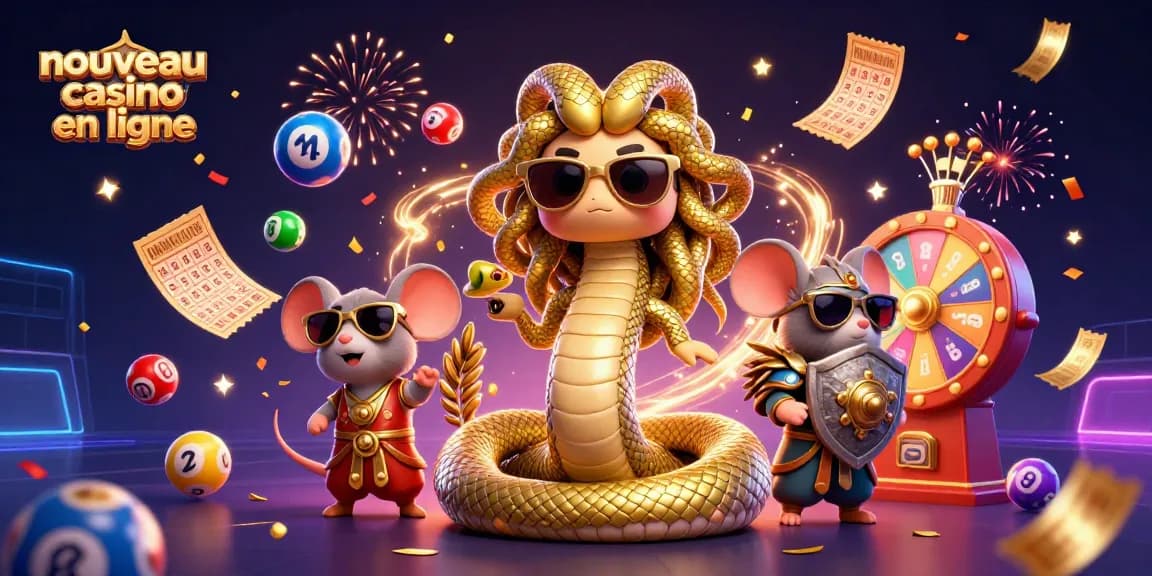 Jouez sur un nouveau casino en ligne avec des personnages animés et des éléments de jeu dynamiques.