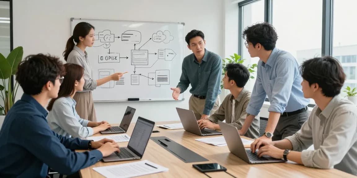 Engaging team collaboration showcasing מרכזיה בענן solutions in a modern office setting, highlighting business communication advancements.