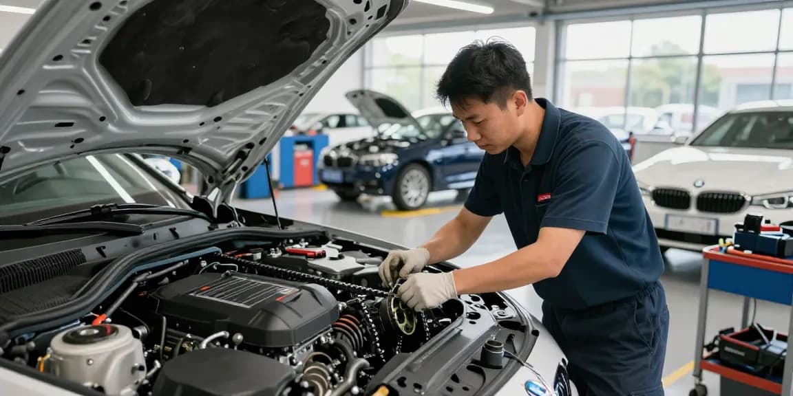 Fachleute bei ECU Boost Service, die die BMW Steuerkette wechseln und professionelle Wartung bieten.