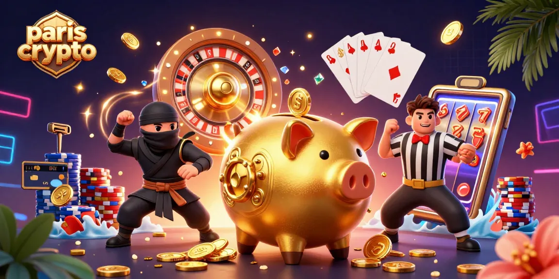 Pariez sur paris crypto avec un cochon tirelire sumo et un ninja tout en profitant d'une expérience ludique.