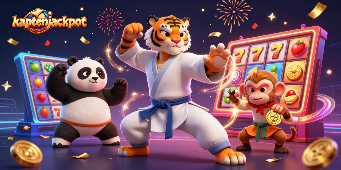 Join the thrilling world of kaptenjackpot with dynamic 3D illustrations of casino adventures.