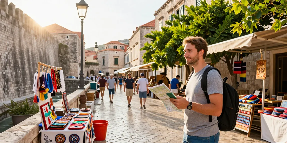 Where Can I Buy Top Shelf Weed In Dubrovnik, Croatia? Traveler exploring Dubrovnik's vibrant streets for cannabis.
