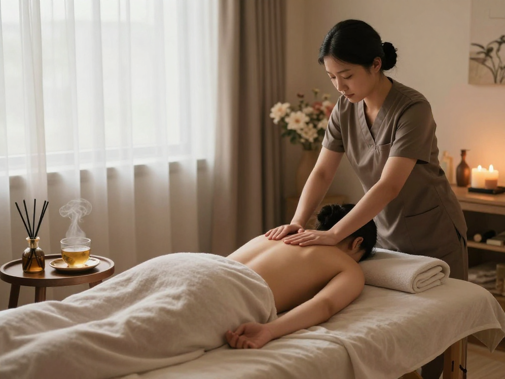 Experience mantra 88 in a serene spa environment with relaxing massage therapy.
