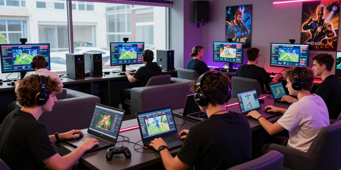 NAGA2000 DAFTAR gaming lounge with enthusiastic players enjoying competitive gameplay.