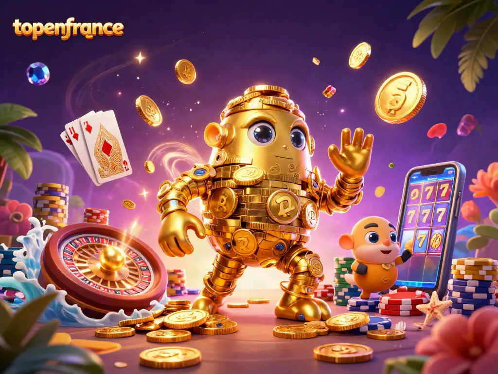 Menangkan permainan di topenfrance dengan perolehan koin emas dan simbol jackpot yang mengagumkan.