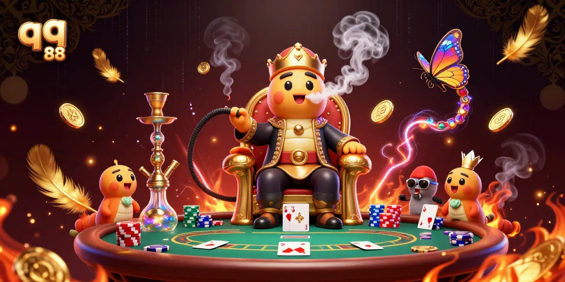 Experience thrilling poker action with qq 88 in a vibrant casino scene featuring dynamic gaming elements.