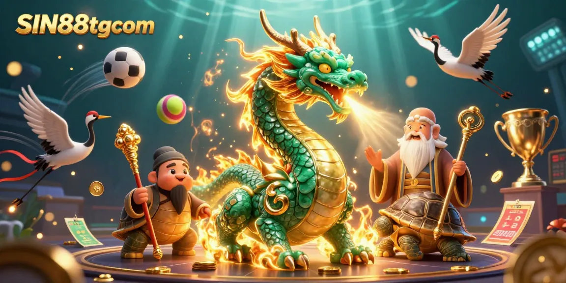 Savor the thrill of betting at SIN88tgcom with a dynamic showdown of dragons, cranes, and rich gaming elements.