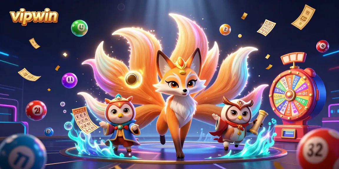 Engage in thrilling gameplay with vipwin while discovering colorful lottery elements and magical characters.