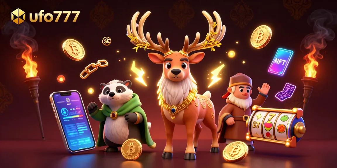 Play and win big with ufo777 slots as golden coins and characters fill the game.