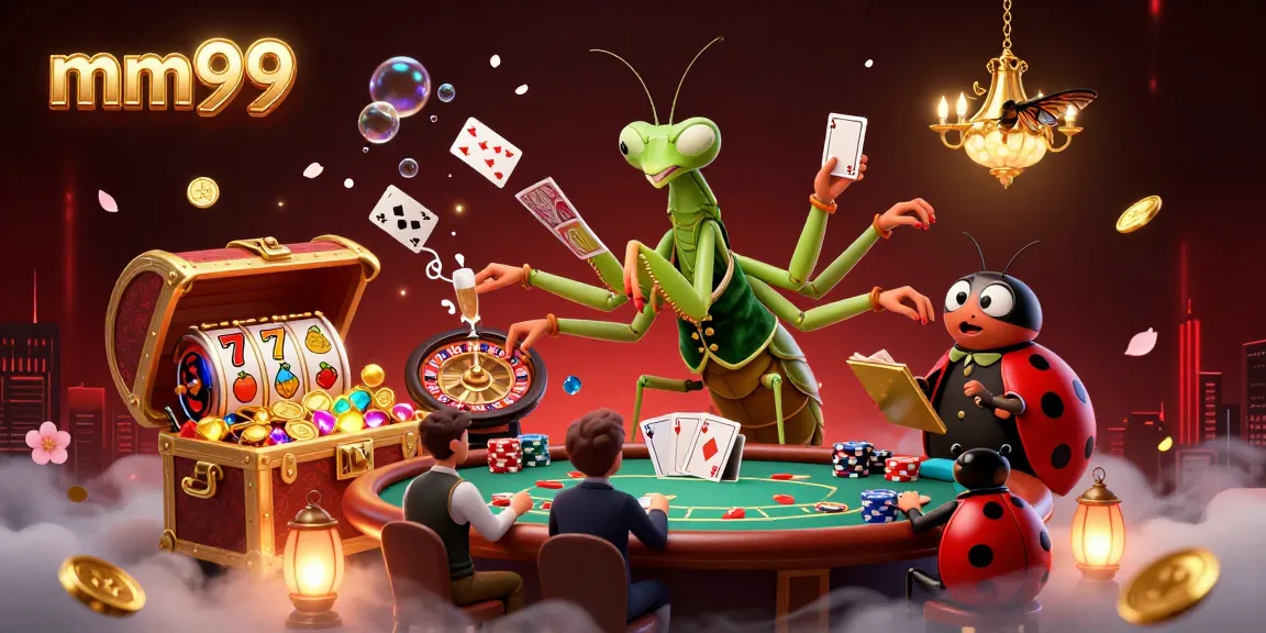 Experience thrilling casino gameplay with mm99, featuring a giant mantis card sharp and vibrant slot games.