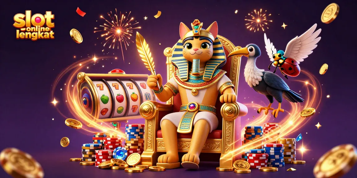 Experience the thrill with slot online lengkap featuring Egyptian motifs and vibrant casino elements.