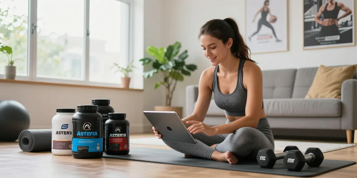 Shop for top Astera Shop products in a motivating home gym atmosphere with workout gear.
