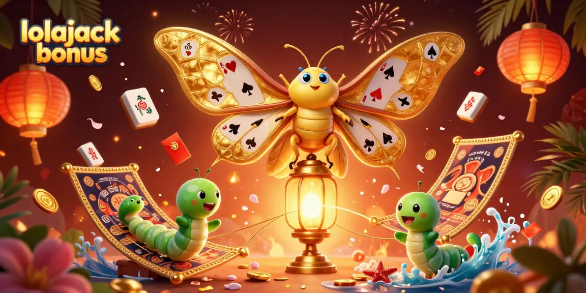 Experience the thrill of the lolajack bonus with a vibrant, 3D cartoon casino scene featuring unique characters.