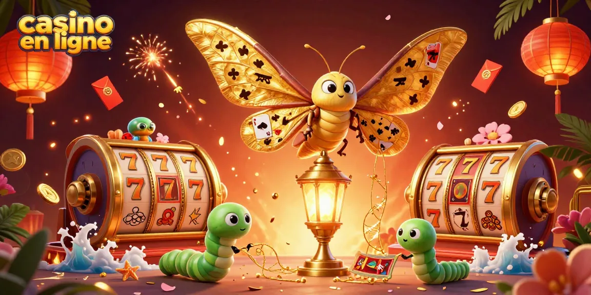 Jouez casino en ligne avec cette illustration captivante et vibrante présentant des éléments de jeu variés.