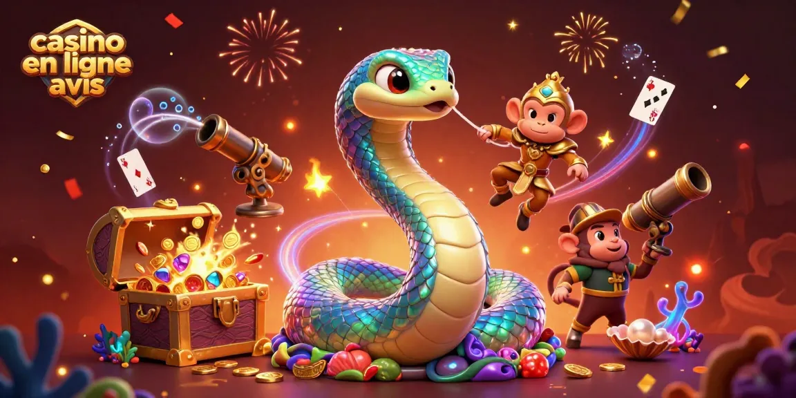 Jouez sur un casino en ligne avis et découvrez l'univers ludique des jeux avec une illustration dynamique.