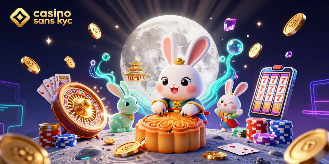 Jouez dans un casino sans KYC avec des jetons de poker révélés par un lapin lunaire traditionnel.