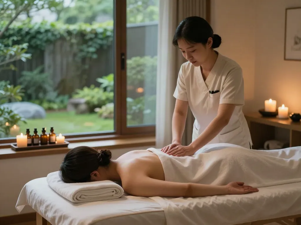 Discover relaxation through 인천출장마사지 in a tranquil therapy room.