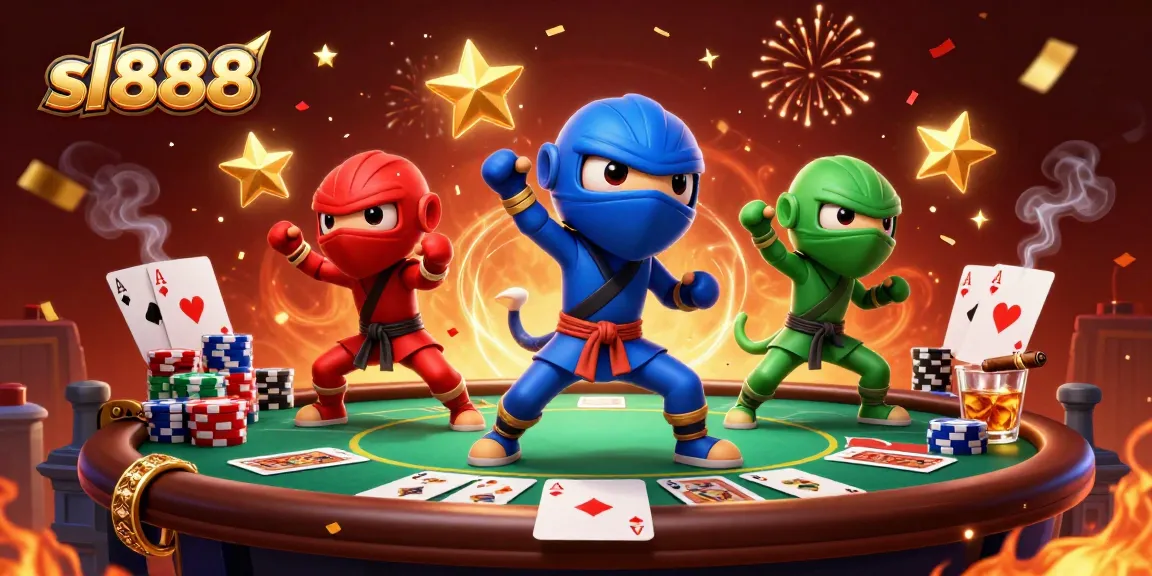 Experience the excitement of sl888 as ninja chameleons add flair to intense gambling actions!