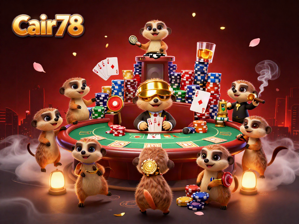 cair78 menghadirkan keseruan permainan kasino dengan meerkat dalam aksi kasino yang megah