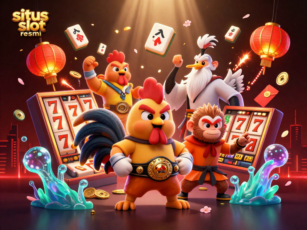 Engage with the thrilling situs slot resmi experience featuring dynamic characters and exciting casino elements.