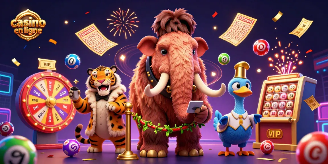 Jouer à des jeux de casino en ligne avec un mammouth colossal et un tigre à dents de sabre.