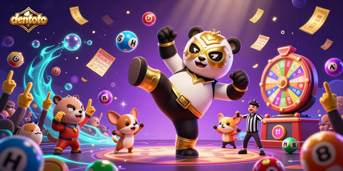 Experience winning moments at dentoto casino with a lively scene of celebration and gaming excitement.