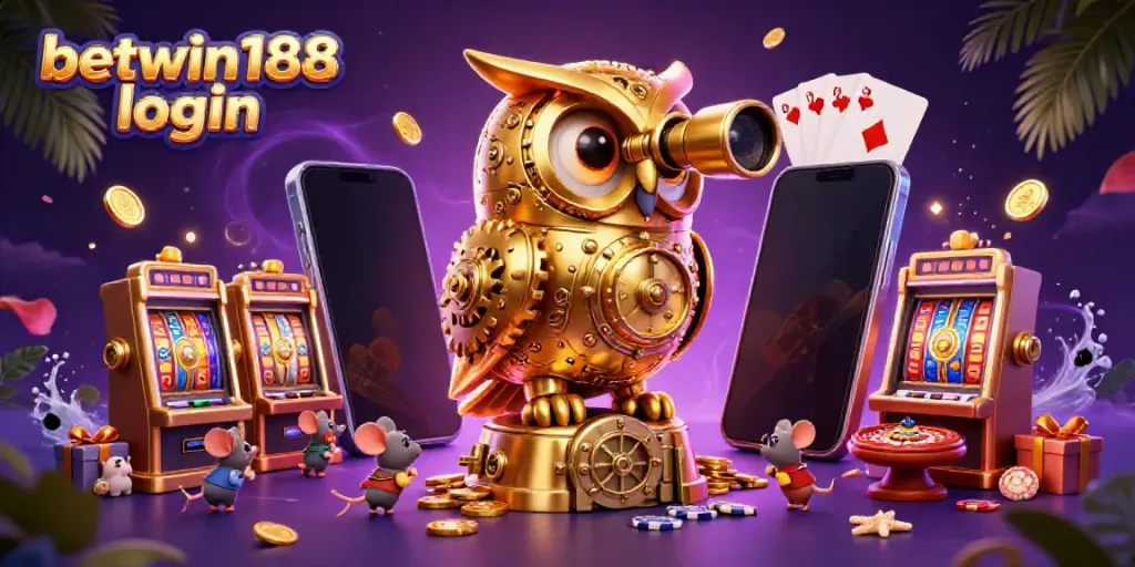 Login BETWIN188 dengan aman dan cepat dalam ilustrasi kasino yang menakjubkan.