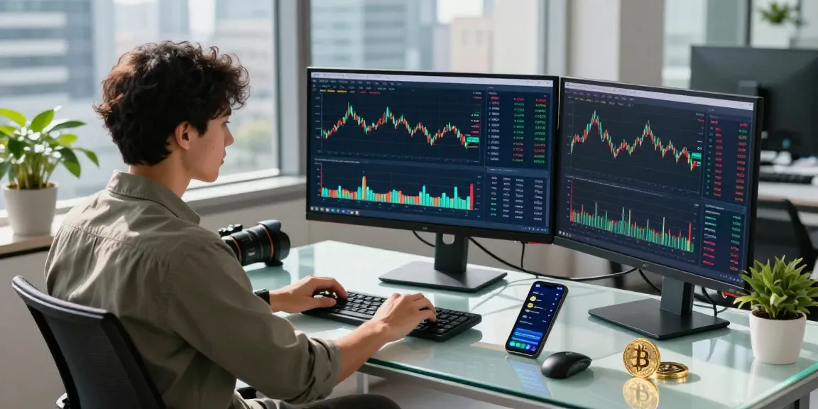 Active cryptocurrency trading session at https://crypto-reviews.ru/okx-v-kazahstane/ with professional analyzing market trends.