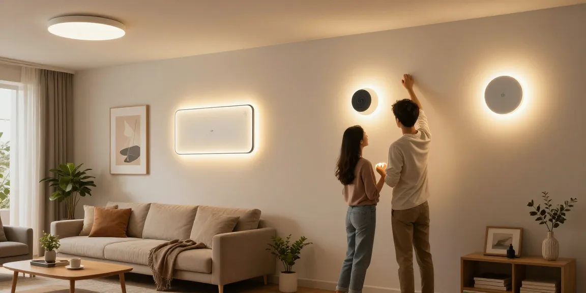 Aplice tavan elegante în interiorul modern, oferind iluminare eficientă energetic.