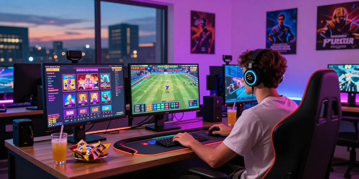 Engaging online gaming setup featuring 鉅城娛樂城 with colorful graphics and live dealer interaction in a modern home.