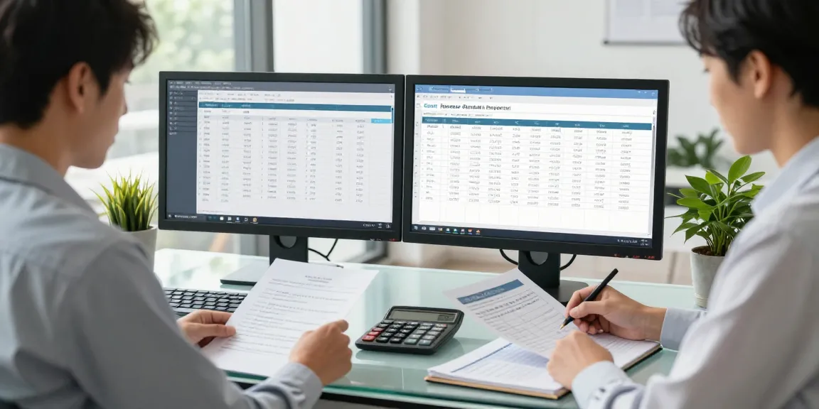 Expert accountant managing rental property accounting data for landlords