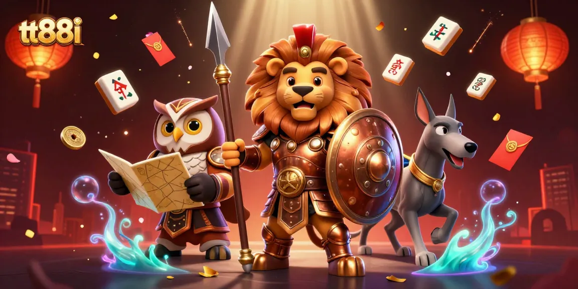 Engage in excitement with tt88i as animated characters celebrate diversity in gambling.