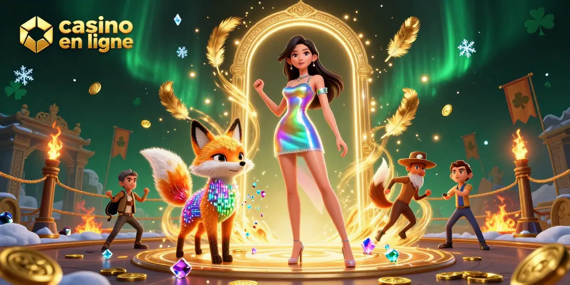 Découvrez des jeux palpitants au casino en ligne avec des personnages vibrants, des jetons colorés et des visuels dynamiques.