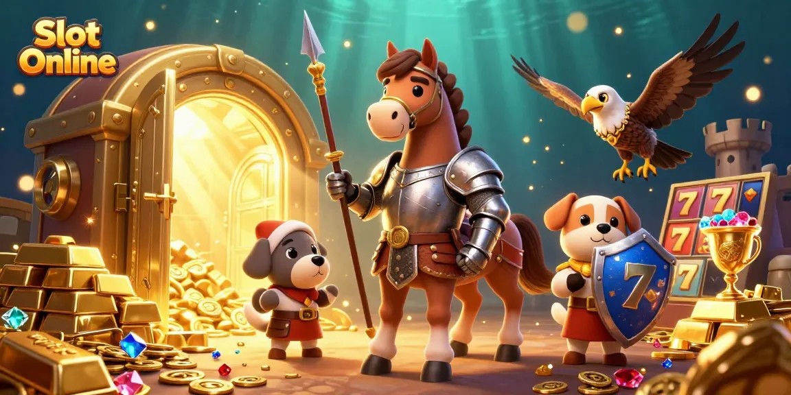 Spin and win with captivating Slot Online adventure featuring knights and treasures.
