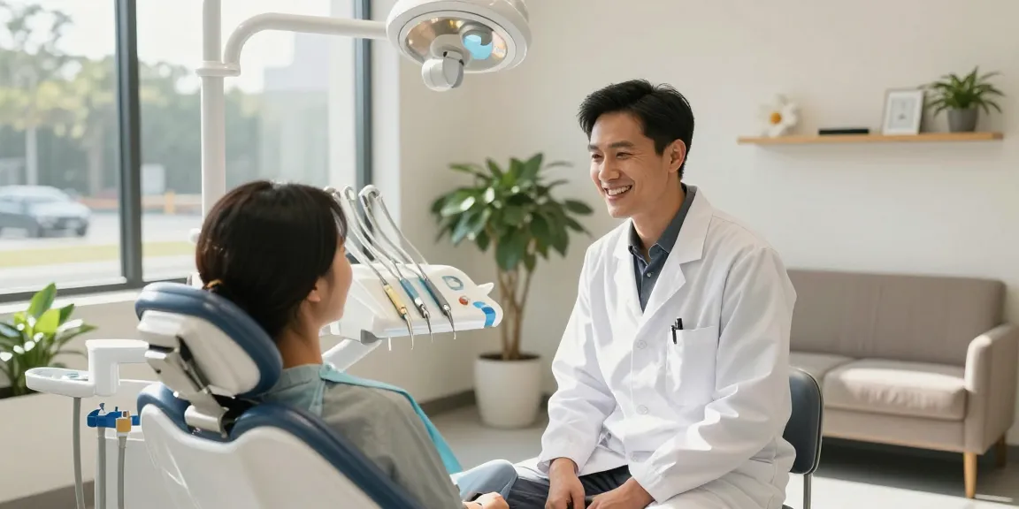 Emergency dentist Mooresville NC providing patient consultation in a welcoming dental office.