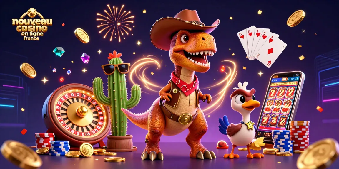 Optimisez votre expérience de jeu avec ce nouveau casino en ligne en France sur une scène de fête colorée.