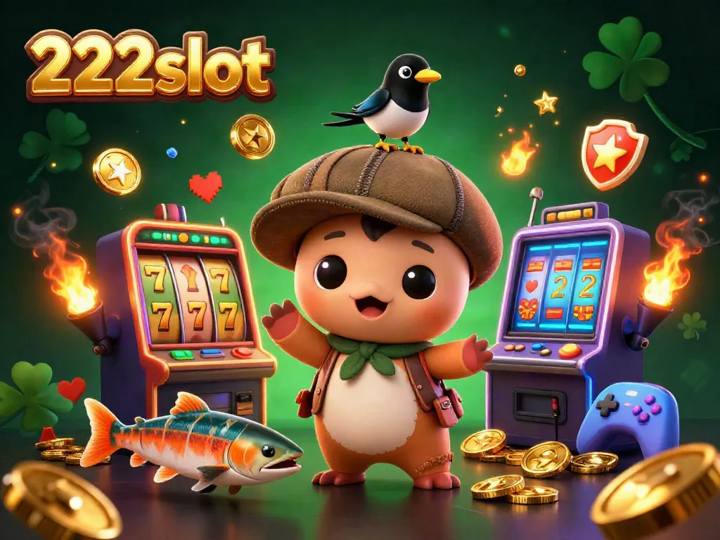 Pemenang dari 222slot dengan permainan slot seru, penuh simbol keberuntungan dan kesenangan.