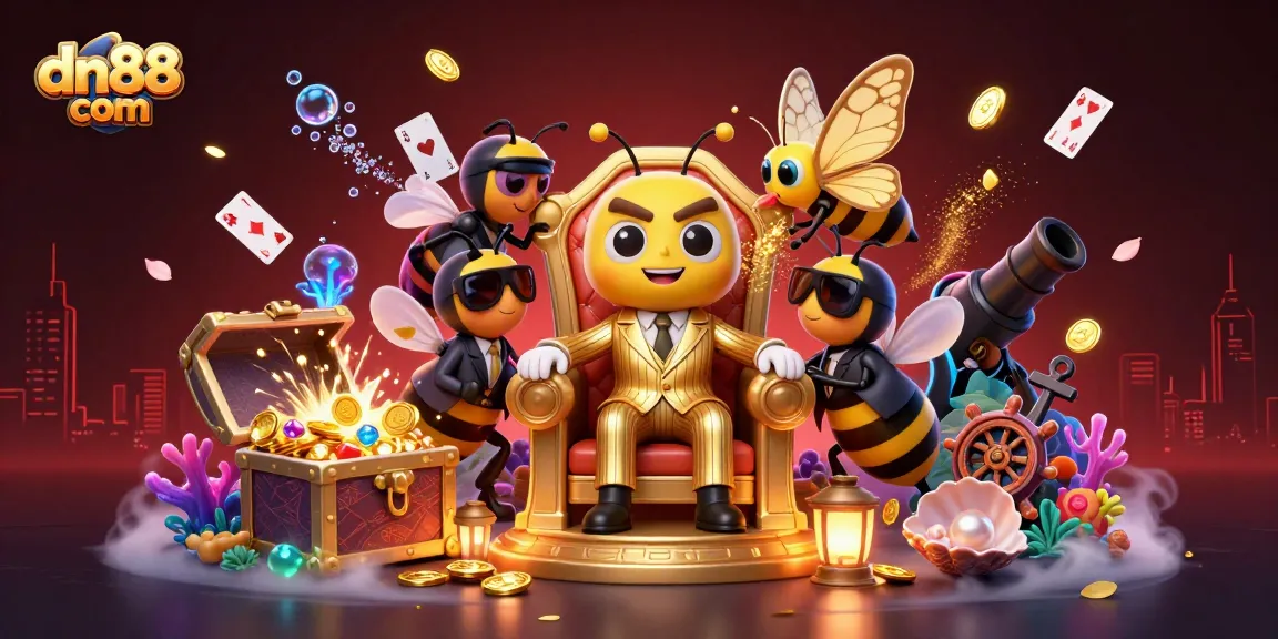 Experience thrilling gameplay at dn88 com with a vibrant 3D casino scene showcasing action and strategic elements.
