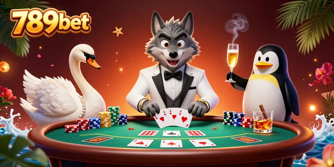 Experience the thrill of gaming at 789bet with an engaging baccarat scene featuring dynamic characters.
