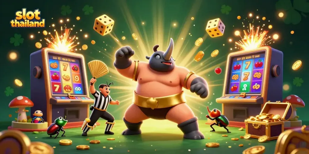 Experience thrilling slot action with the slot thailand character scene full of vibrant casino elements.