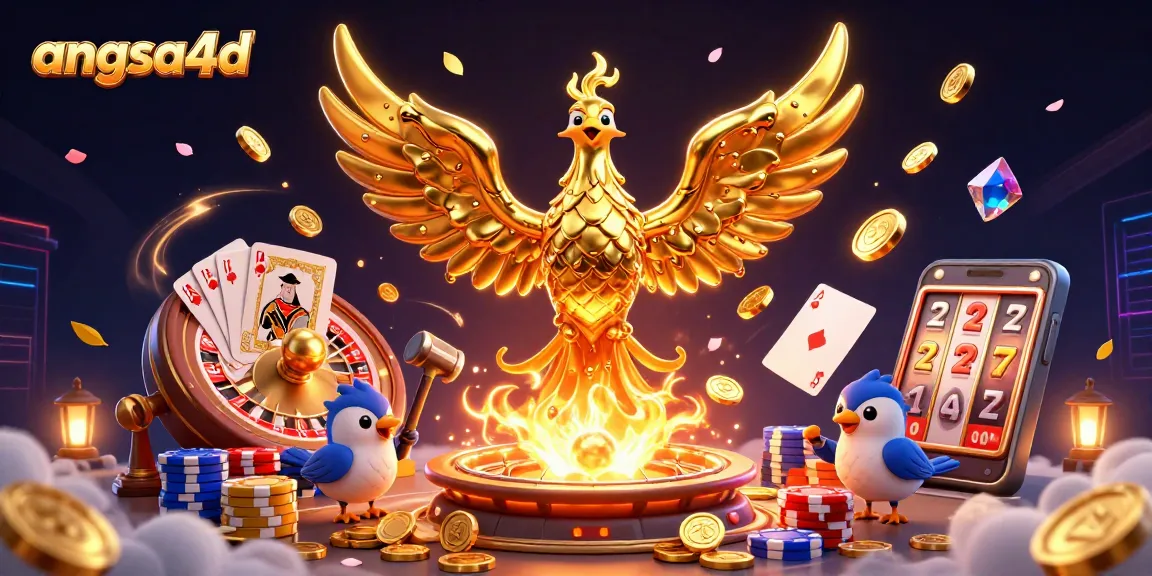Experience the thrill of angsa4d as the golden phoenix symbolizes jackpot wins in casino gaming.