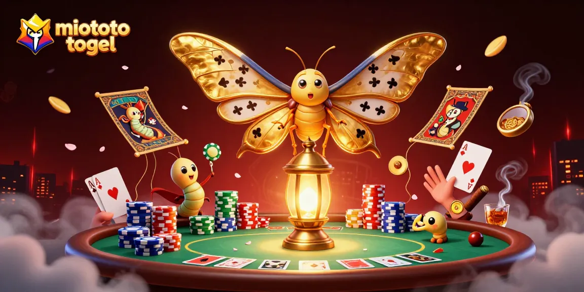 Experience the thrill of miototo togel in an exciting casino scene with vibrant characters and rich game elements.