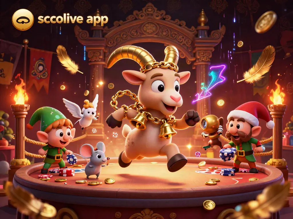 Experience thrilling gameplay with the socolive app, featuring a festive casino scene with dynamic characters.
