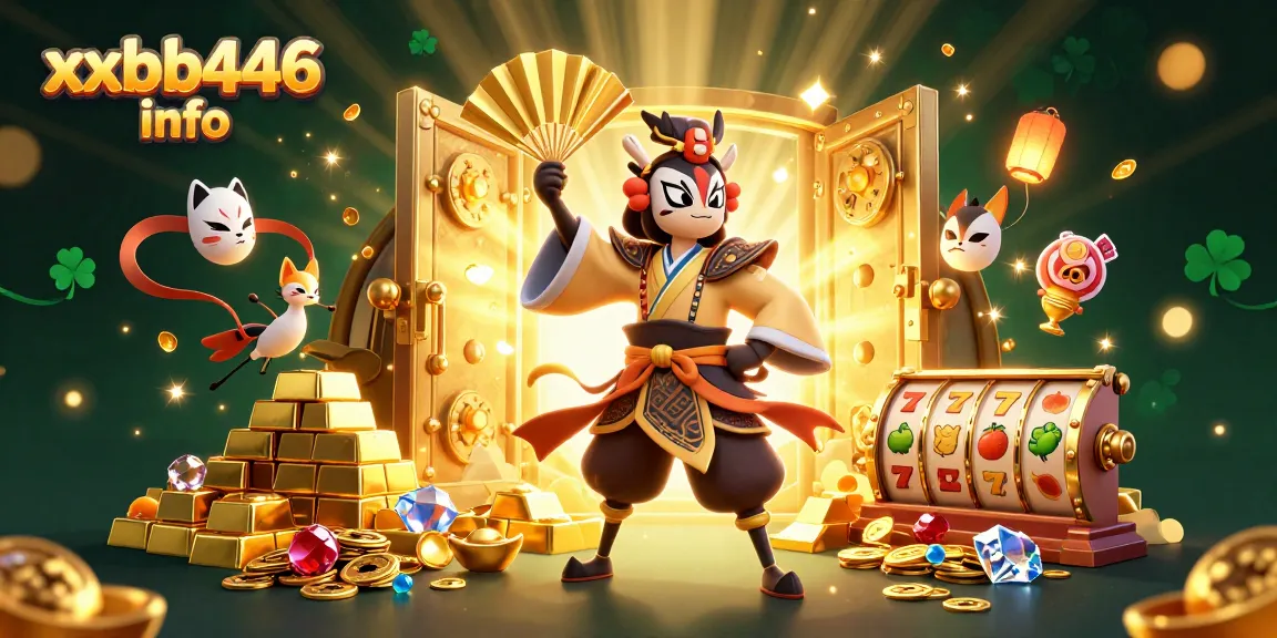 Engage in thrilling online gaming at xxbb446 info with an energetic 3D illustration featuring vibrant casino elements.
