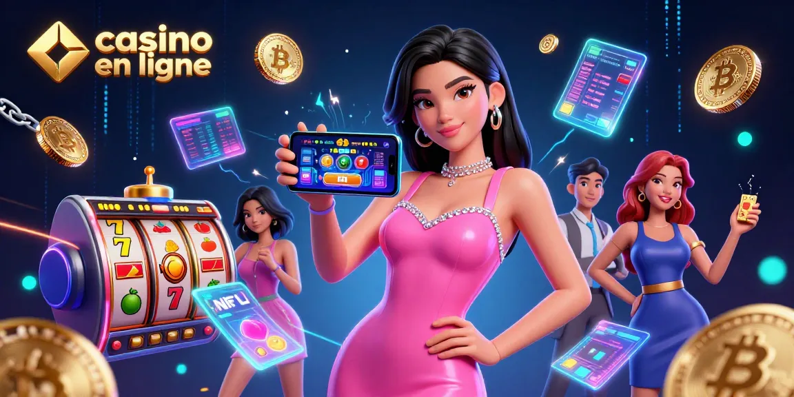 Jouez à des jeux immersifs au casino en ligne avec une femme époustouflante s'engageant dans un jeu de croupier en direct sur son smartphone.