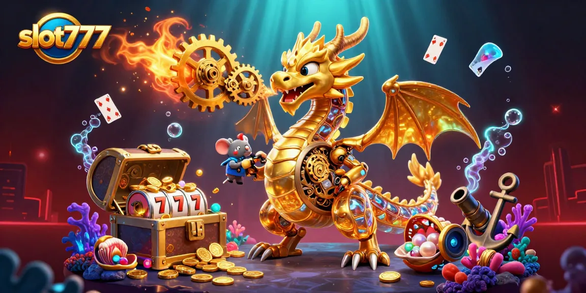 Menang besar dengan slot777 melalui mesin slot yang penuh emas dan harta karun.
